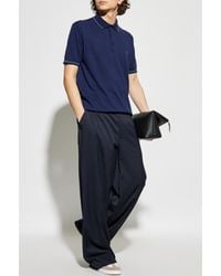 Etro - Cotton Polo Shirt With Embroidered Logo - Lyst