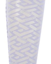 Versace Tights With Logo - Purple