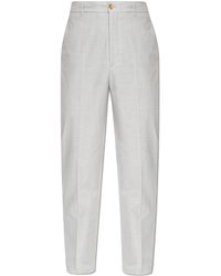 Etro - Tapered-Leg Crease Trousers - Lyst