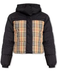 Burberry - Reversible Haymarket Check Puffer Jacket - Lyst