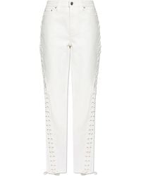 ROTATE BIRGER CHRISTENSEN - Jeans With Decorative Tie - Lyst