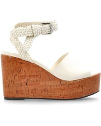 Jimmy Choo - 'Jori 100' Wedge Sandals - Lyst
