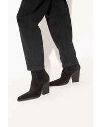 Paris Texas - ‘Dallas’ Heeled Ankle Boots - Lyst