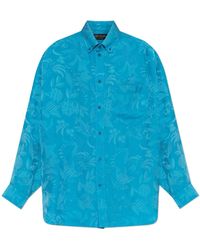 Balenciaga - Shirt With Silk Trim - Lyst