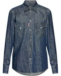 DSquared² - Shirt With Lurex Thread - Lyst