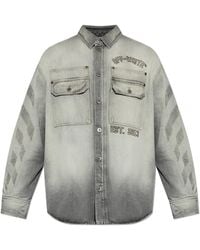 Off-White c/o Virgil Abloh - Denim Shirt With Pockets - Lyst
