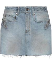 Balenciaga - Short Denim Skirt - Lyst