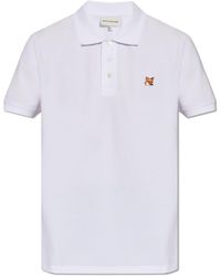 Maison Kitsuné - Cotton Polo Shirt - Lyst