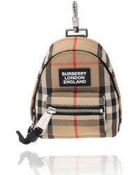 Burberry Backpack Keyring - Natural