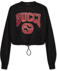 Gucci - Jersey Sweatshirt With Embroidery - Lyst