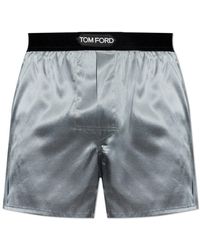 Tom Ford - Silk Boxers With Logo - Lyst