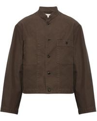 Lemaire - Cotton Jacket With Stand-Up Collar - Lyst