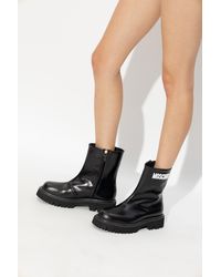 Moschino - Leather Ankle Boots - Lyst