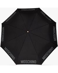 Moschino - Folding Umbrella With Logo - Lyst