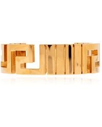 Versace - Brass Bracelet With Greek Pattern - Lyst