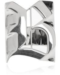 Balenciaga - Signet Ring With Logo - Lyst