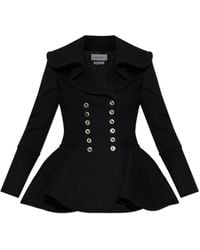 McQueen - Fitted Wool Coat - Lyst