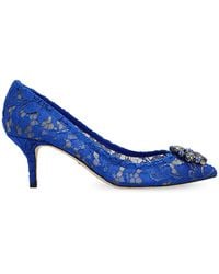 Dolce & Gabbana - Bellucci 60 Embellished Lace Pumps - Lyst