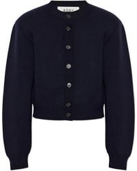 Rohe - Wool Cardigan With Sewn-In Shoulder Pads - Lyst