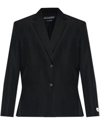 Jacquemus - Wool Blazer With Double Vent - Lyst