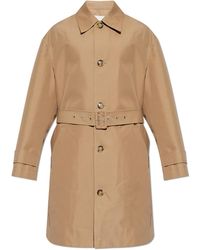 Ami Paris - Coat With Belt - Lyst
