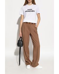 MCM - Wool Trousers - Lyst