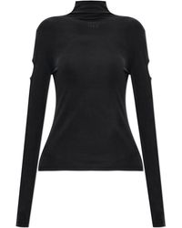 Off-White c/o Virgil Abloh - Ribbed Top With Decorative Cut-Outs - Lyst