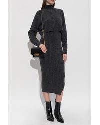 AllSaints - Dress With "Sabine" Cardigan - Lyst
