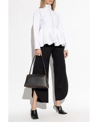 Alaïa - Cotton Jacket With Peplum - Lyst