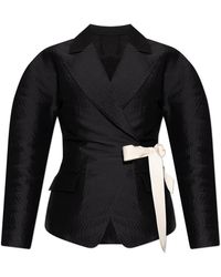 Lanvin - Blazer With Decorative Tie - Lyst