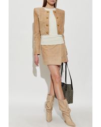 Balmain - Short Suede Jacket - Lyst