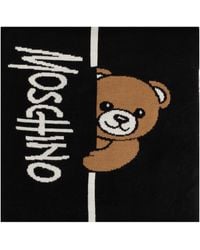 Moschino - Scarf With A Characteristic Teddy Bear Motif - Lyst