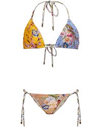 Zimmermann - Two-Piece Floral Bikini - Lyst