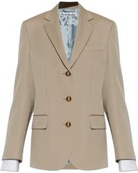 Acne Studios - Wool Jacket With Open Lapels - Lyst