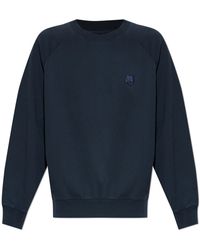 Maison Kitsuné - Sweatshirt With Logo Patch - Lyst