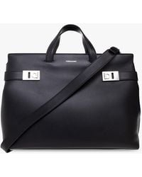 Ferragamo - Shoulder Bag With Logo - Lyst