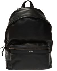 Saint Laurent 'city' Leather Backpack - Black