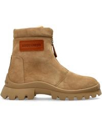 DSquared² - Leather Ankle Boots 'Ankle' - Lyst