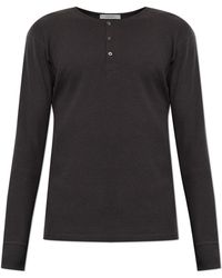 Lemaire - Ribbed Top With Long Sleeves - Lyst