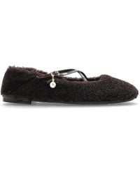 Jimmy Choo - Futrzane Ballerinas "Eleri" - Lyst