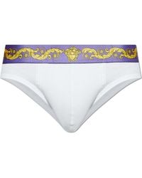 Versace - Briefs With Logo - Lyst