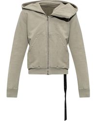 Rick Owens - Sweatshirt With Asymmetric Zipper - Lyst