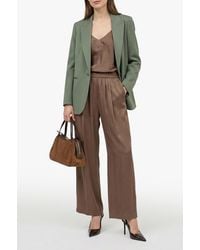 forte_forte - Satin Blazer With A Single Vent - Lyst