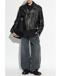 Loewe - Leather Insulated Jacket - Lyst