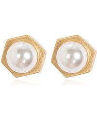 AllSaints - Earrings With Glass Pearl - Lyst