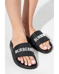 Burberry - Rubber Flip-Flops - Lyst