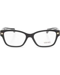 Versace - Prescription Glasses With The Head Of Medusa - Lyst