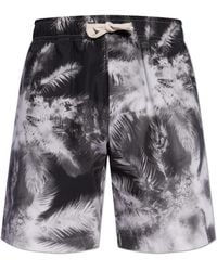 Palm Angels - Cotton Shorts With Print - Lyst