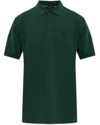 Etro - Cotton Polo Shirt With Embroidered Logo - Lyst