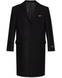Versace - Wool Coat - Lyst